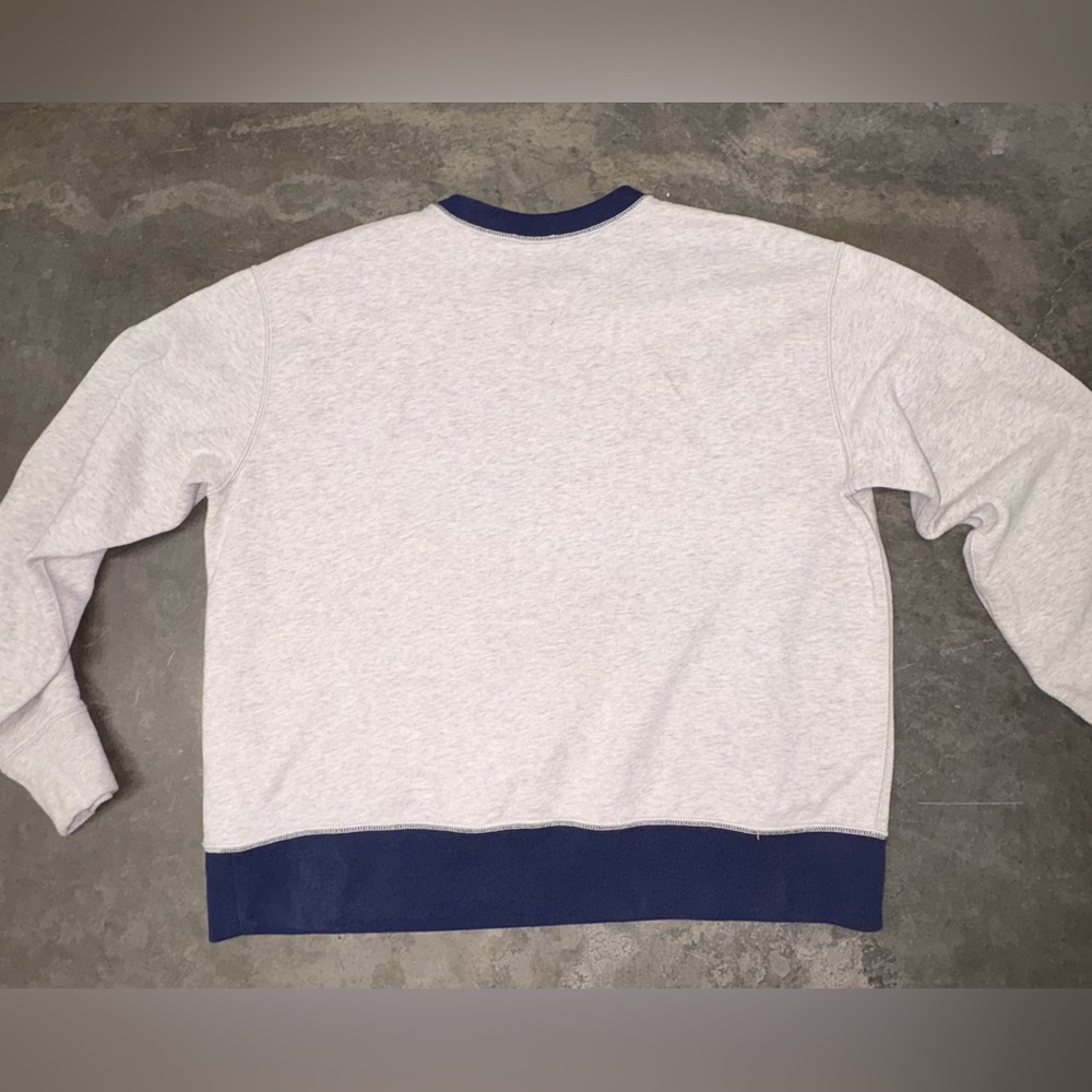 Polo by Ralph Lauren Gray and Blue Crew Neck Sweater - Picture 14 of 16